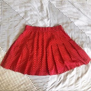 Red Preppy Skirt